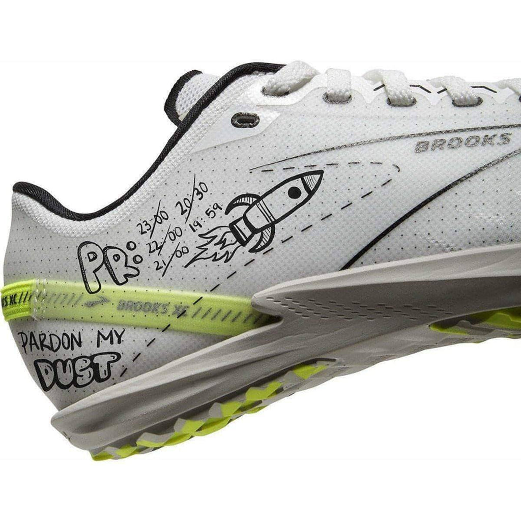 Brooks Draft XC Cross Country Spikes - White