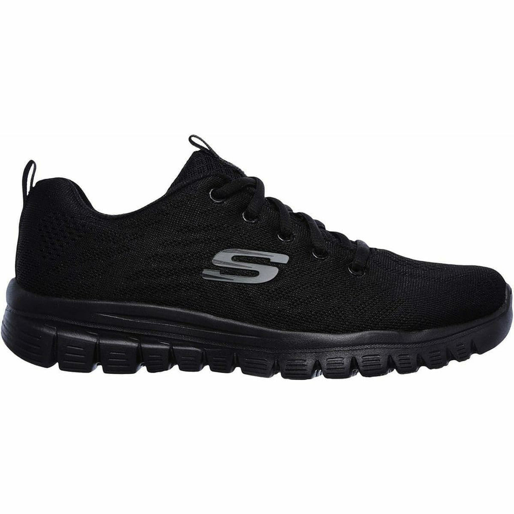 Skechers Graceful WIDE FIT Women's Training Shoes - Black